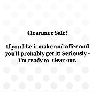 🥂CLEARANCE SALE🥂